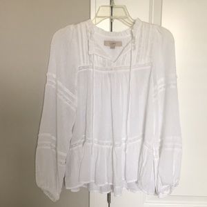 Loft Tie-Neck Blouse - NWT